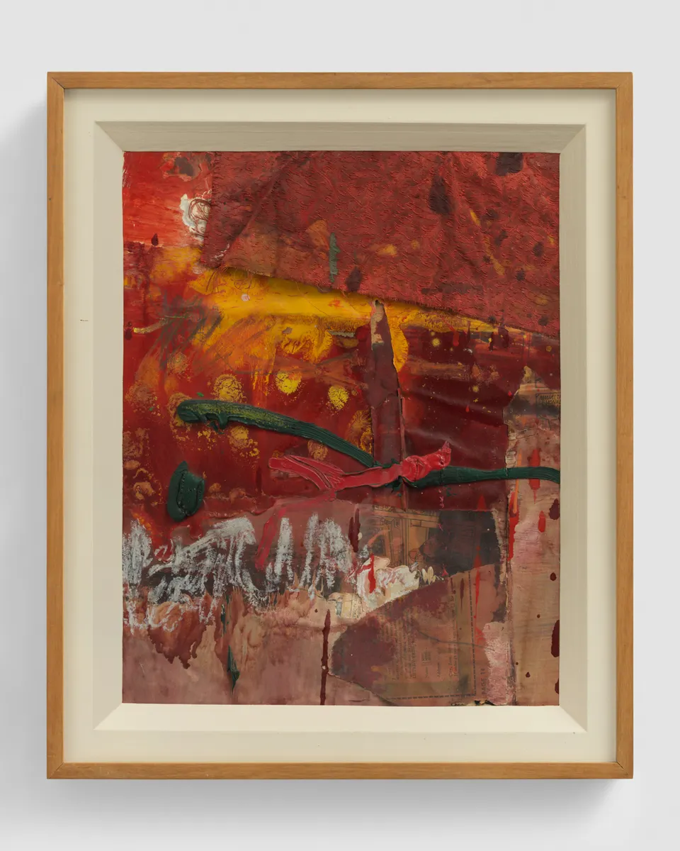 ROBERT RAUSCHENBERG, Untitled (Red Painting)
