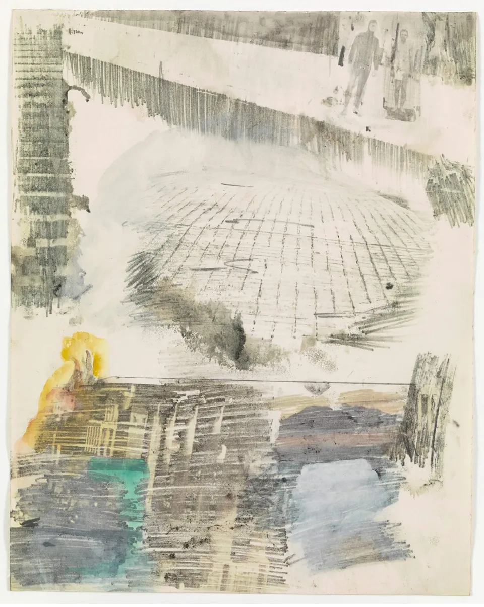 ROBERT RAUSCHENBERG, Canto XXVI: Circle Eight, Bolgia 8, The Evil Counselors, from the series Thirty-Four Illustrations for Dante’s Inferno