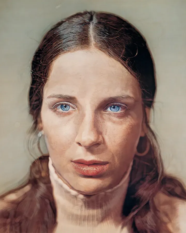CHUCK CLOSE, Leslie