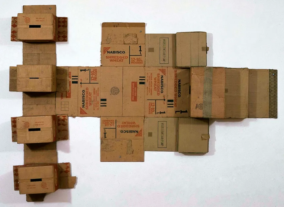 ROBERT RAUSCHENBERG, Nabisco Shredded Wheat (Cardboard)