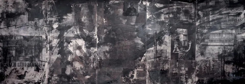 ROBERT RAUSCHENBERG, Holiday Ruse (Night Shade)