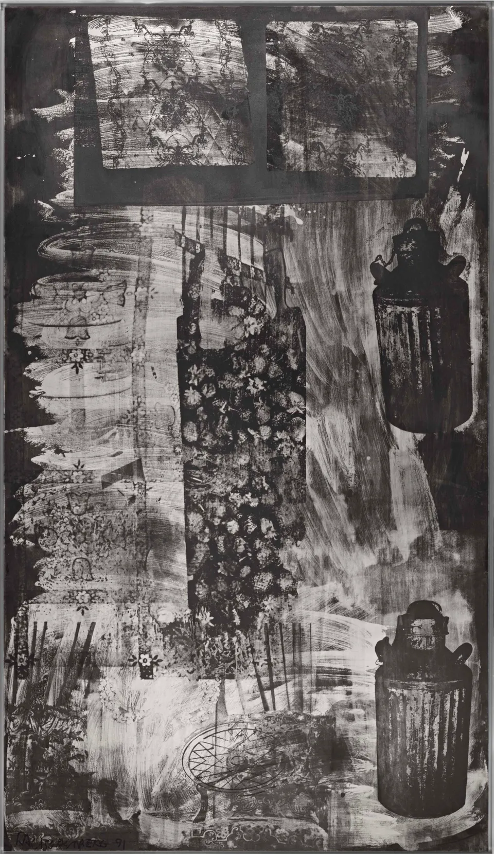 ROBERT RAUSCHENBERG, Manhole House (Night Shade)