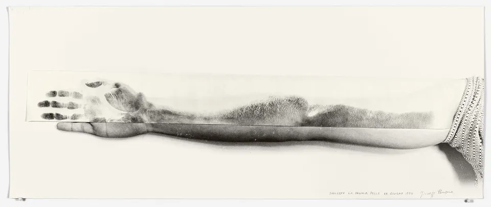 Giuseppe Penone, Giuseppe Penone Svolgere la propria pelle – 11 giugno 1970 (To Unroll One’s Skin – 11 June 1970)