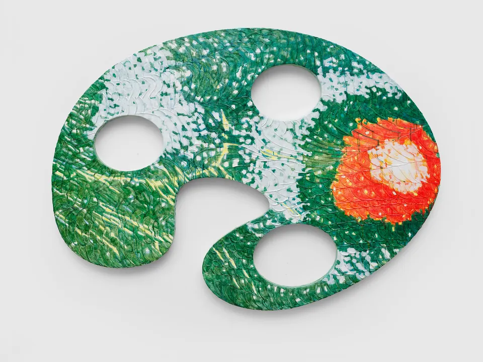 Guan Xiao, Rippling, glistening, sunburns on water lily leaves