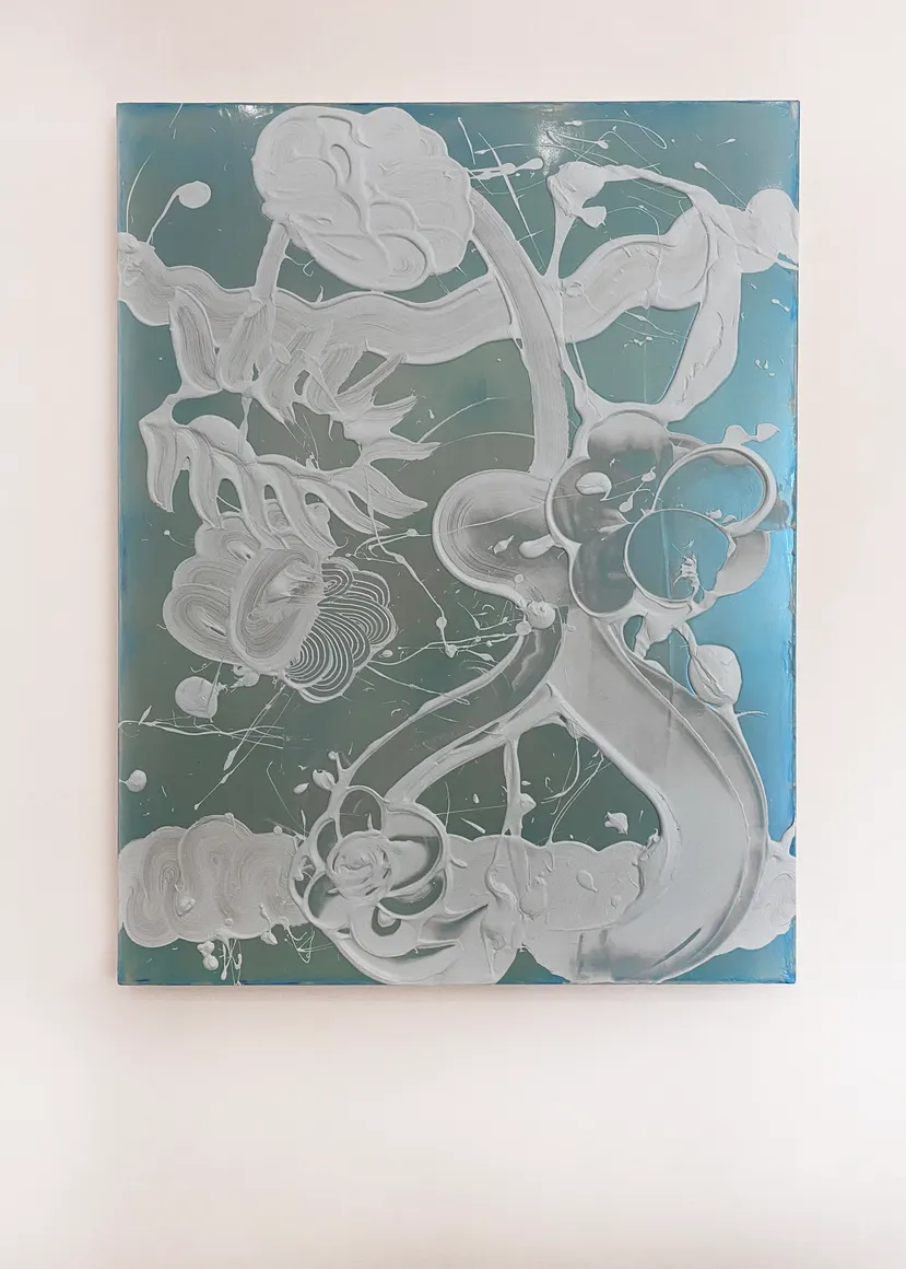 Catherine Howe, Blue Mica Painting, No. 2