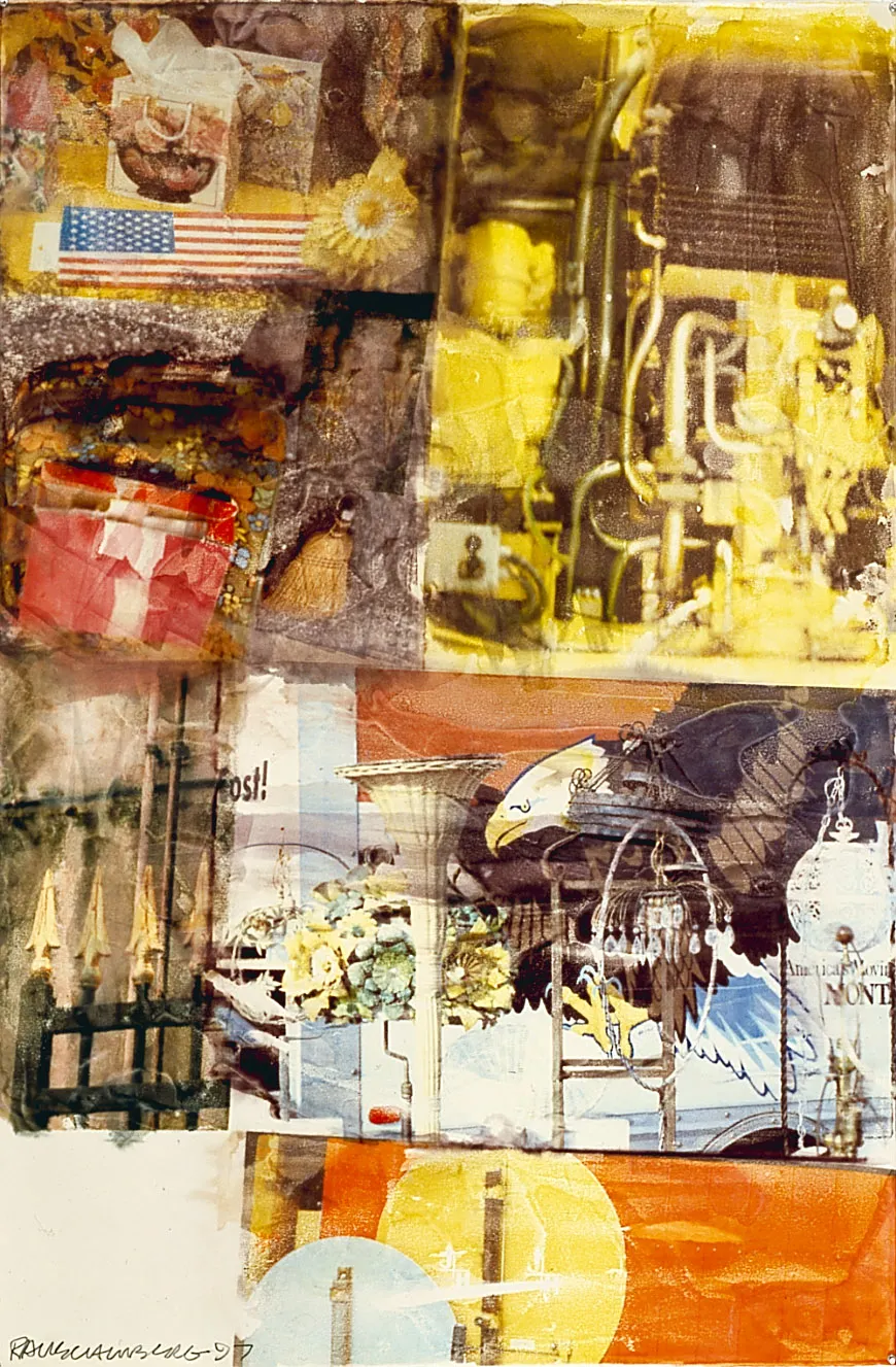 ROBERT RAUSCHENBERG, Flea Market (Anagram)