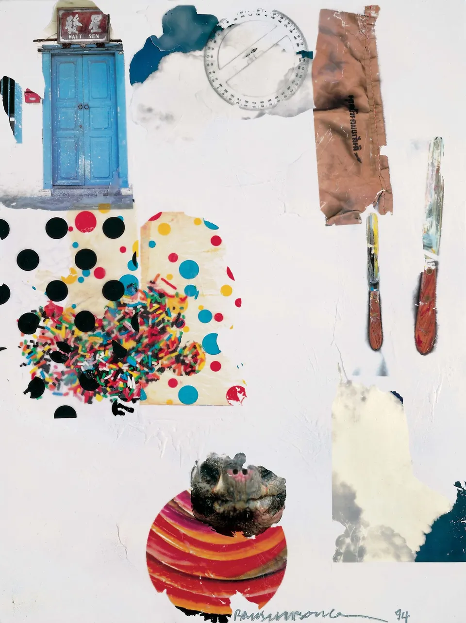 ROBERT RAUSCHENBERG, Splayed (Shales)