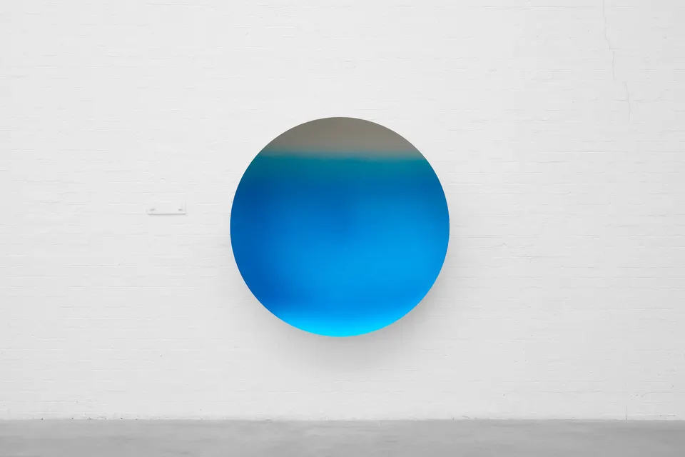 Anish Kapoor, Clear to Oriental Blue Satin