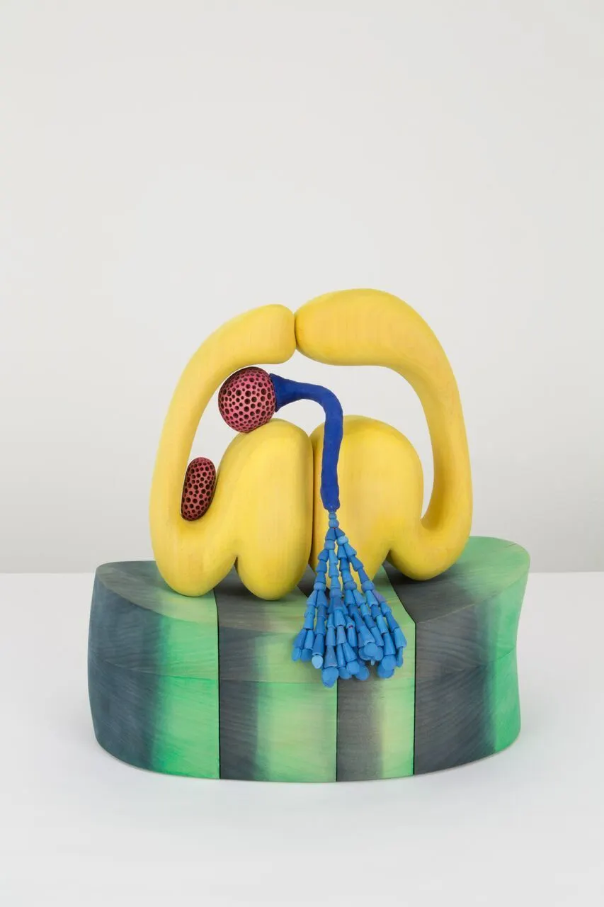 Matthew Ronay, Yellow Touching with Berthed Sacks