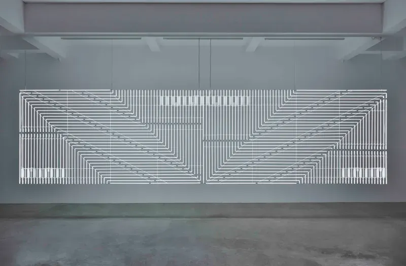 Cerith Wyn Evans, Neon after Stella (Study for Valle de los Caidos)