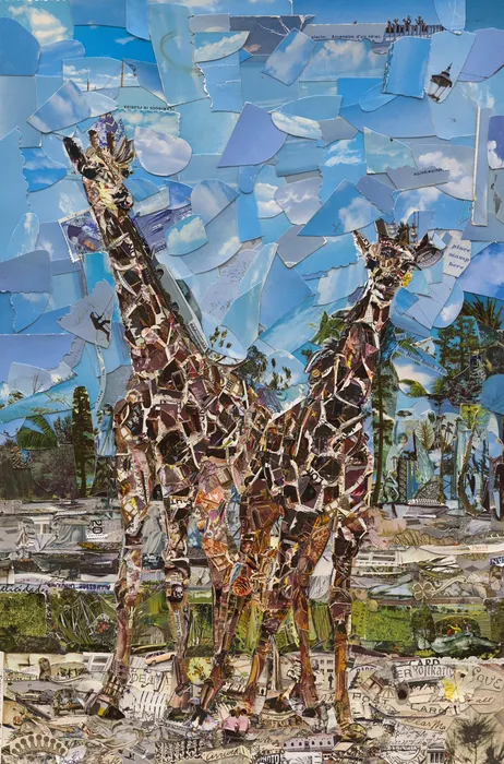 Vik Muniz, postcards from nowhere: lion country safari, west palm beach, florida