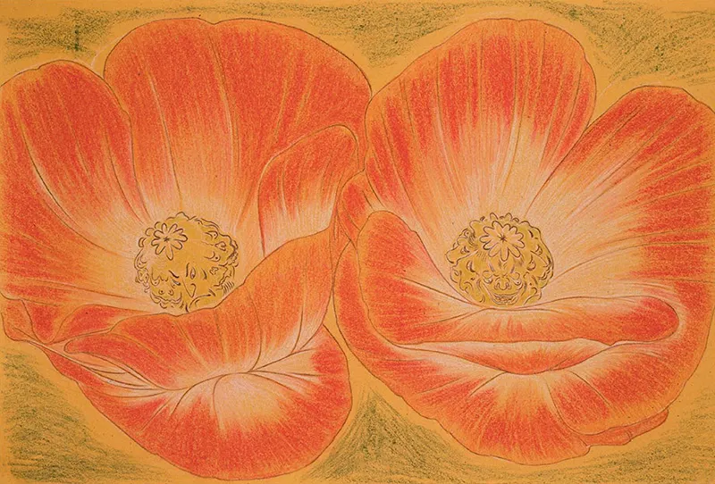 Javier Barrios, "Amapolas" de la serie Buddhist Visions of Hell