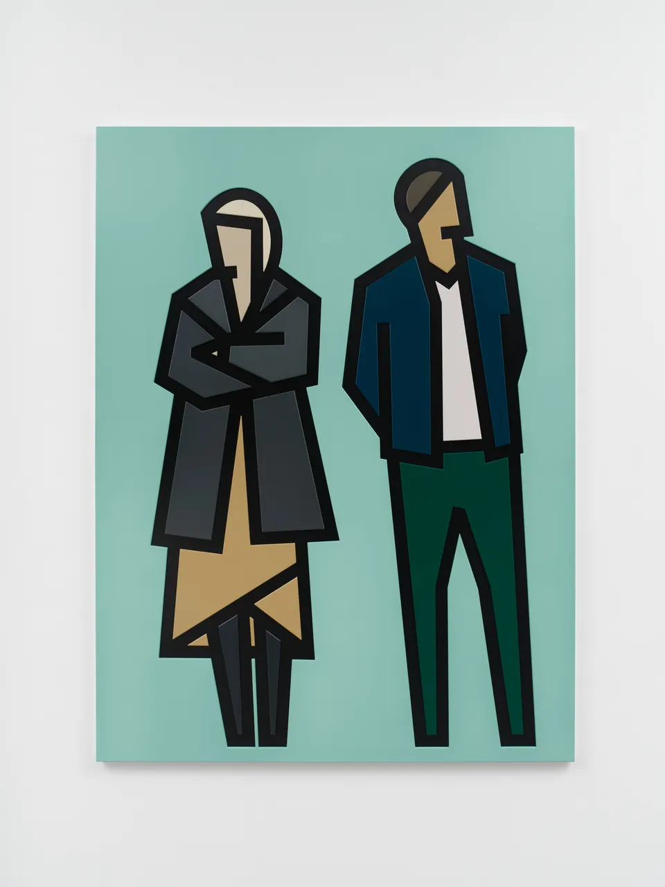 Julian Opie, Stephanie and Joshua.