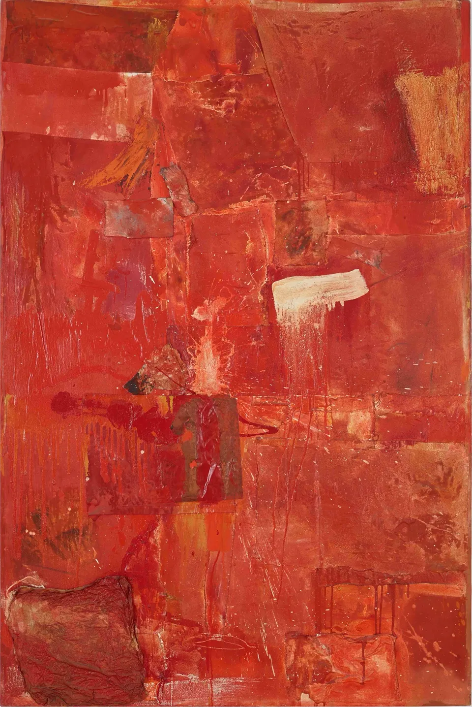 ROBERT RAUSCHENBERG, Red Painting
