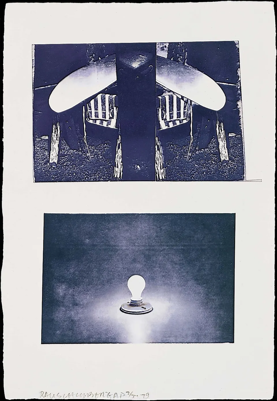 ROBERT RAUSCHENBERG, Glacial Decoy Series: Etching IV