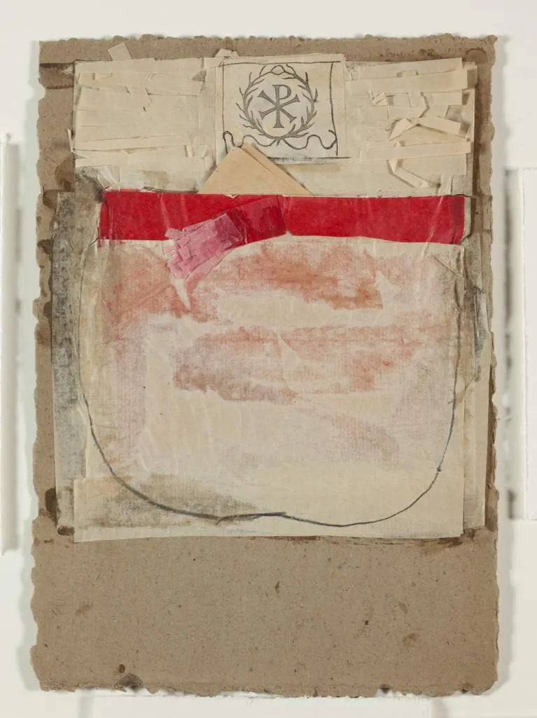 ROBERT RAUSCHENBERG, Untitled [Christian symbol]