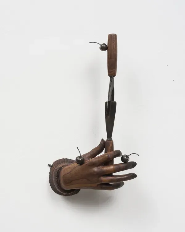 Vincent Pocsik, Hand with 1.5 Inch Gouge and Cherries