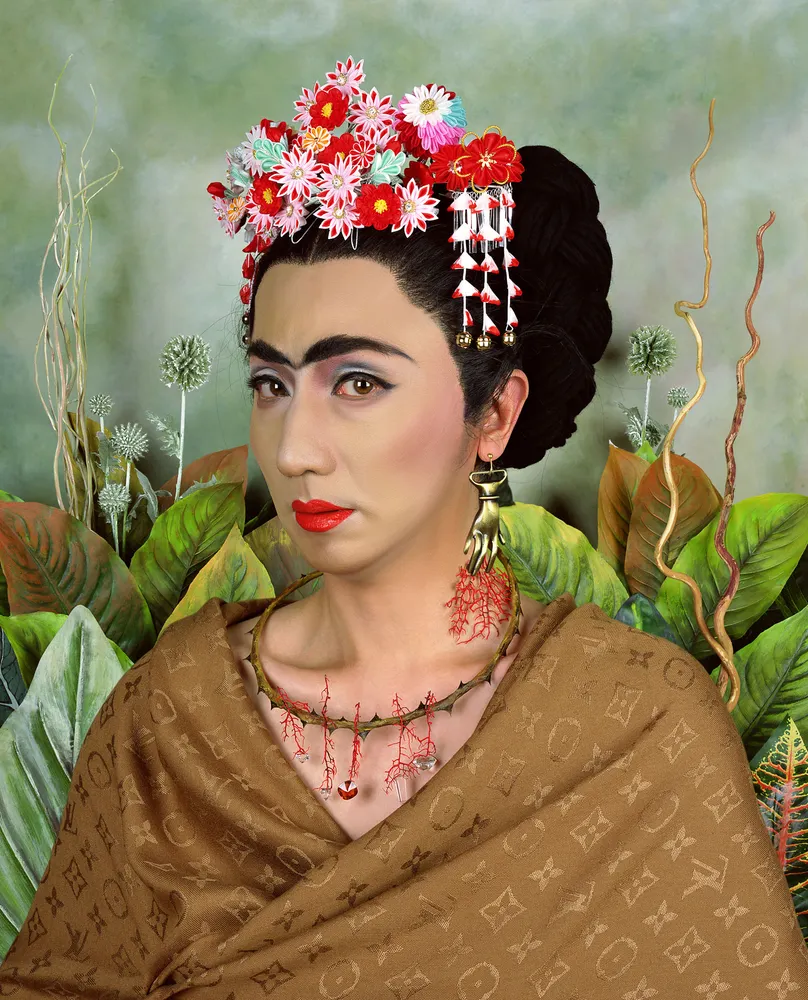 Yasumasa Morimura, An Inner Dialogue with Frida Kahlo (Hand Shaped Earring)
