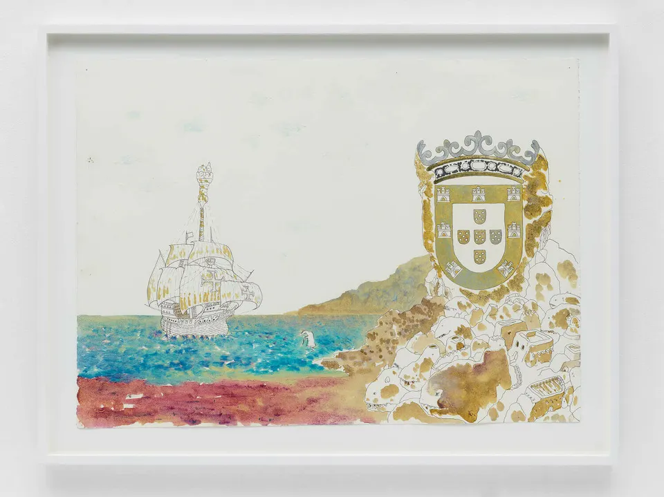 Wael Shawky, The Gulf Project Camp: Drawing # 2