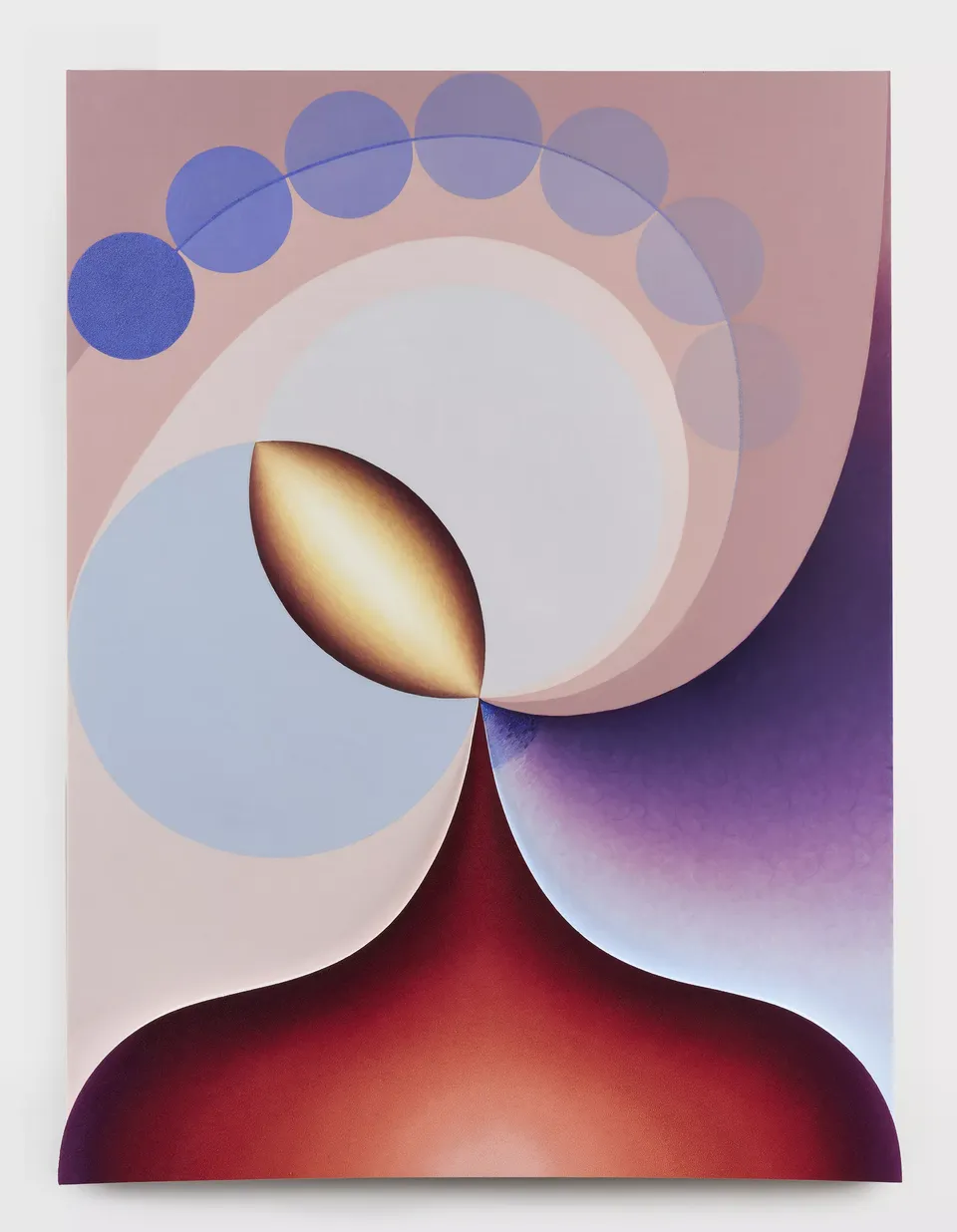 Loie Hollowell, Mother's milk in purple, red, yellow and blue