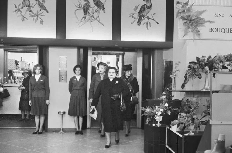 David Goldblatt, In a department store, probably John Orr's on Von Brandis Street.