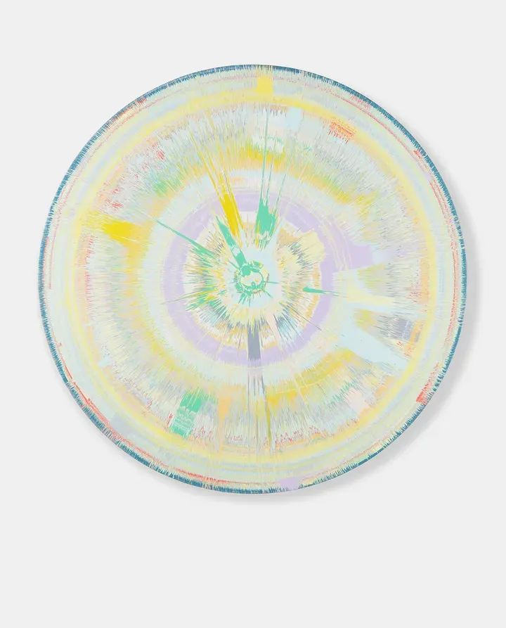 Damien Hirst, Beautiful Bleak, What's the Time Mr Wolf? Painting
