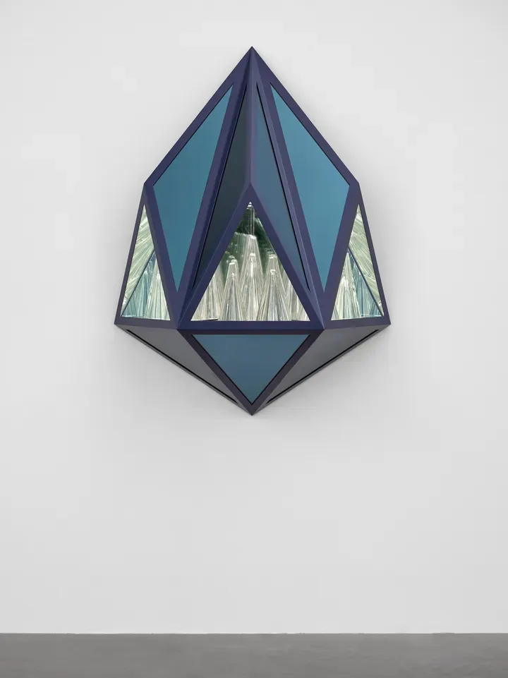 Josiah McElheny, Crystal Landscape Painting (Mountains)