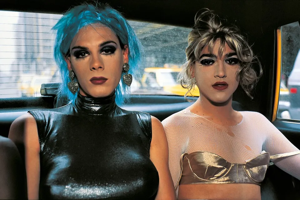 Nan Goldin, Misty and Jimmy Paulette in a taxi, NYC