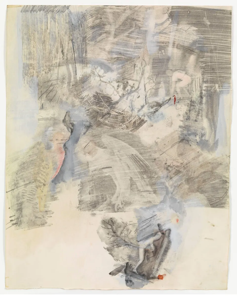 ROBERT RAUSCHENBERG, Canto XIII: Circle Seven, Round 2, The Violent Against Themselves, from the series Thirty-Four Illustrations for Dante’s Inferno