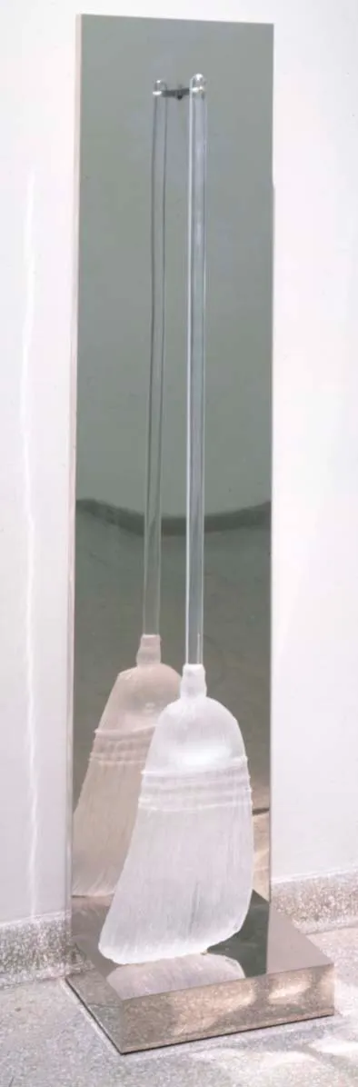 ROBERT RAUSCHENBERG, Untitled [glass broom]