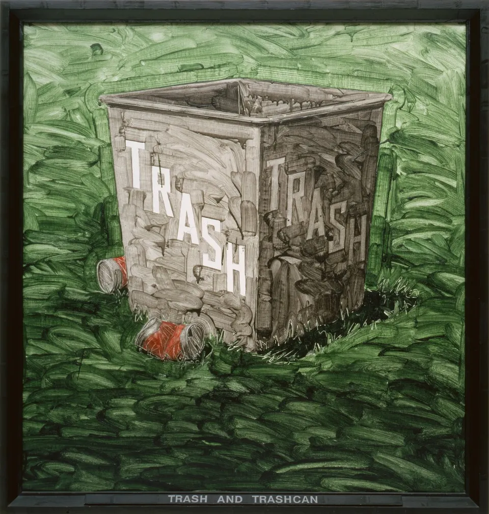 Neil Jenney, Trash and Trashcan