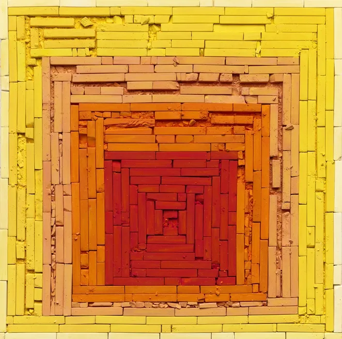 Vik Muniz, Metachrome: Homage to the Square: Glow, after Joseph Albers