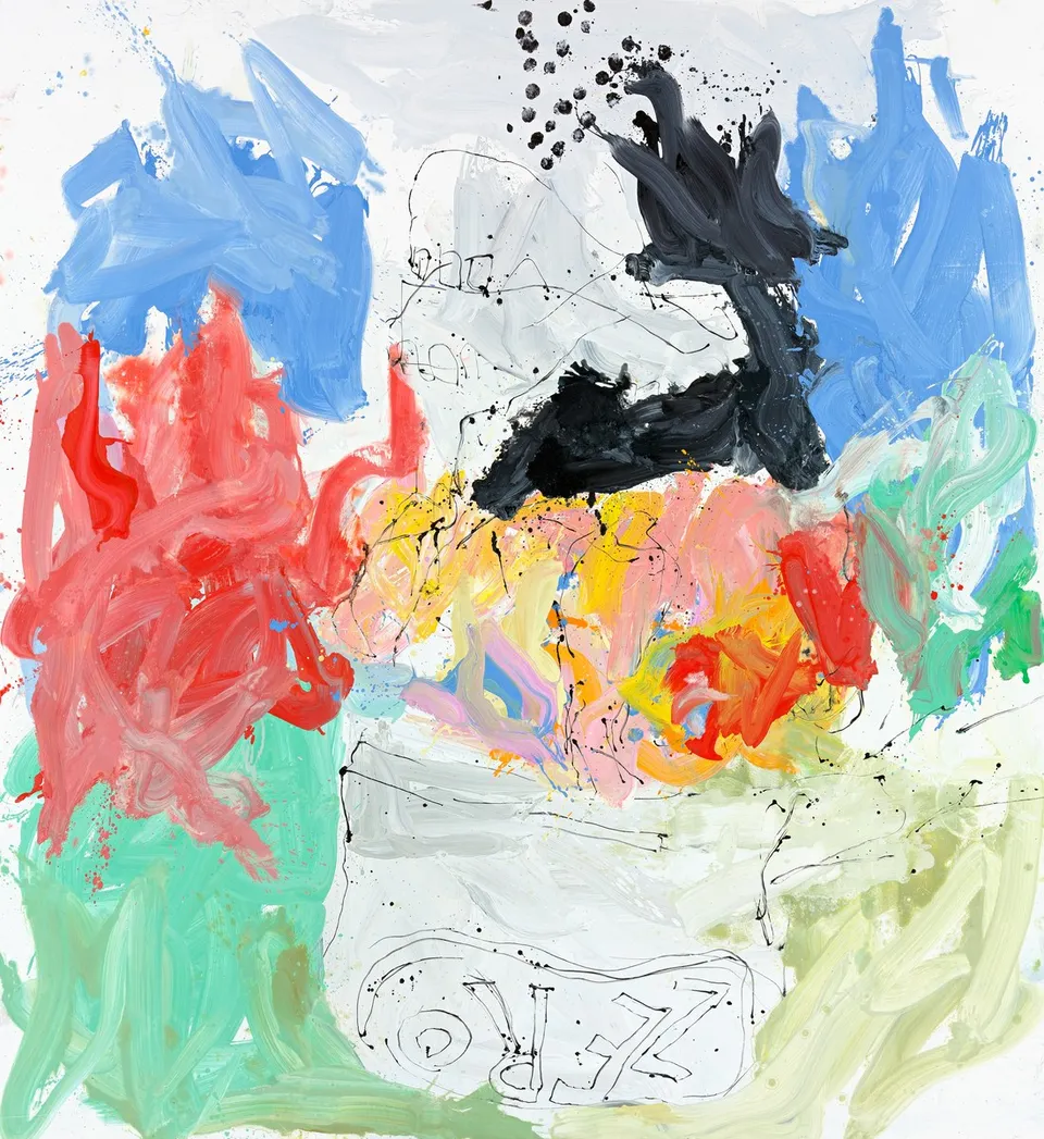 GEORG BASELITZ, Greenberg grient (Greenberg grins)