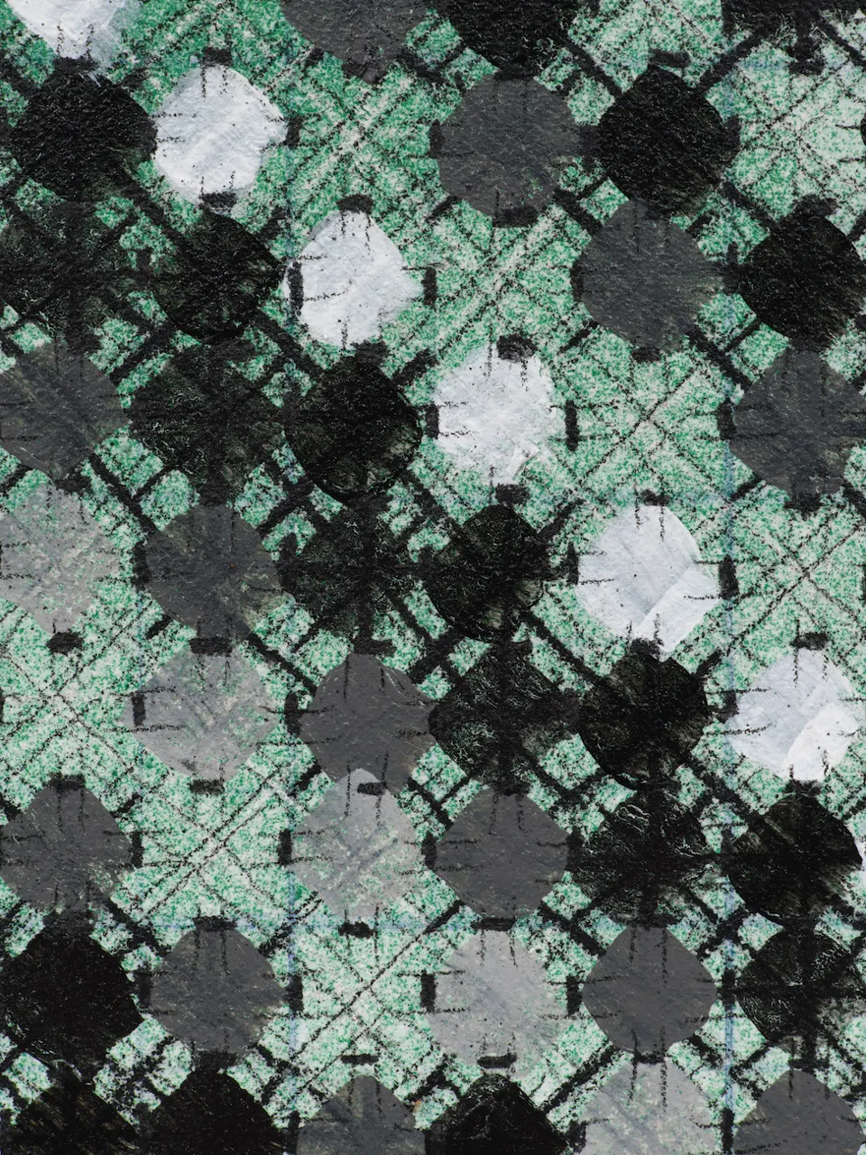 Ding Yi, Appearance of Crosses 2025-15 (detail)