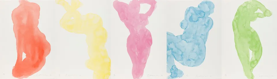 William Turnbull, The Garden of Caresses (Set of 5 Prints)
