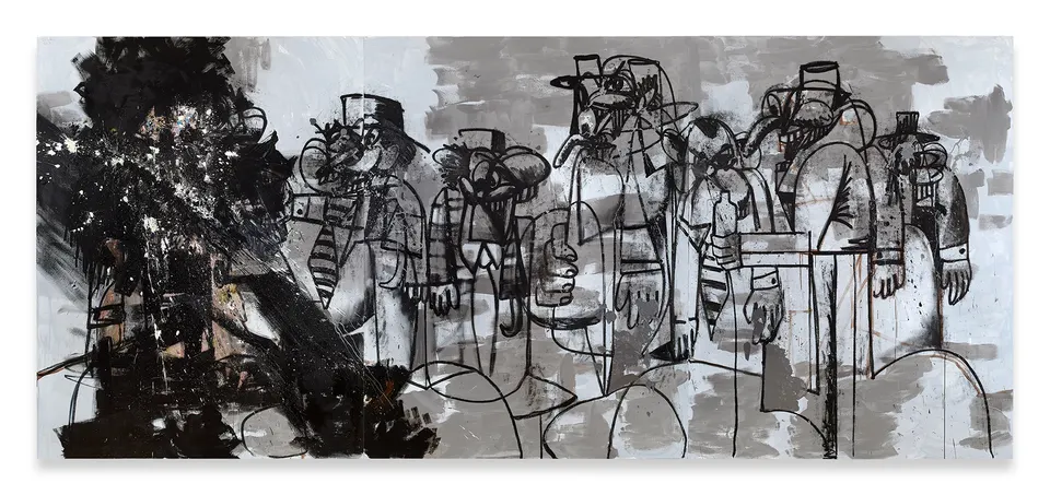 George Condo, Shorty and His Gang