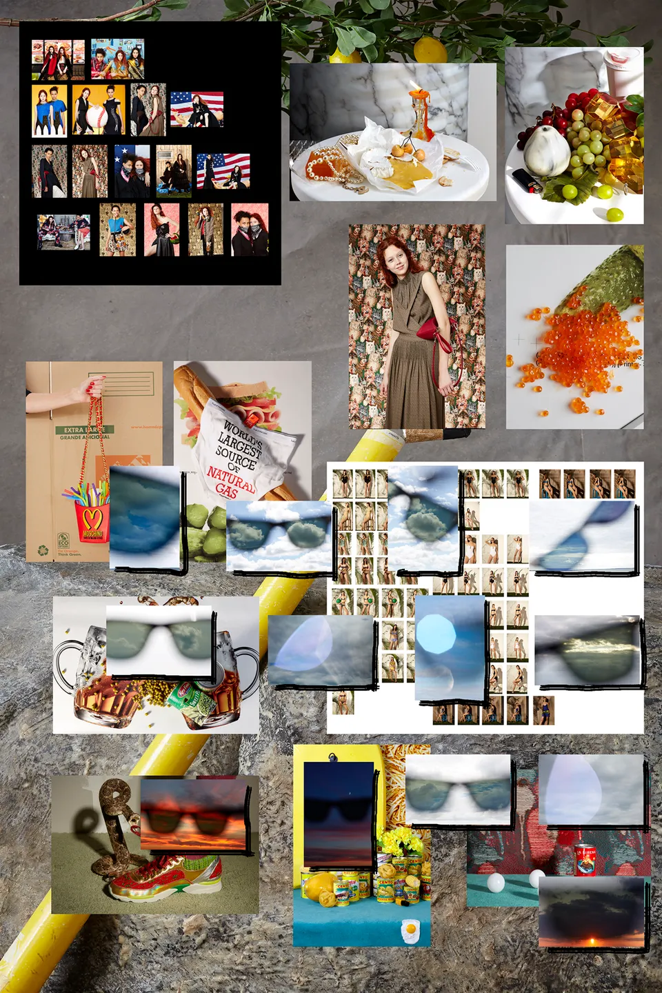 Roe Ethridge, Model Prints on Broken Pencil