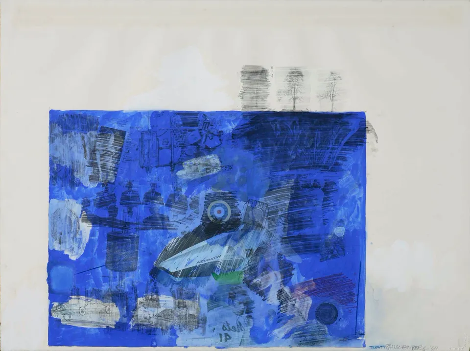 ROBERT RAUSCHENBERG, Treaty (Blue Body)
