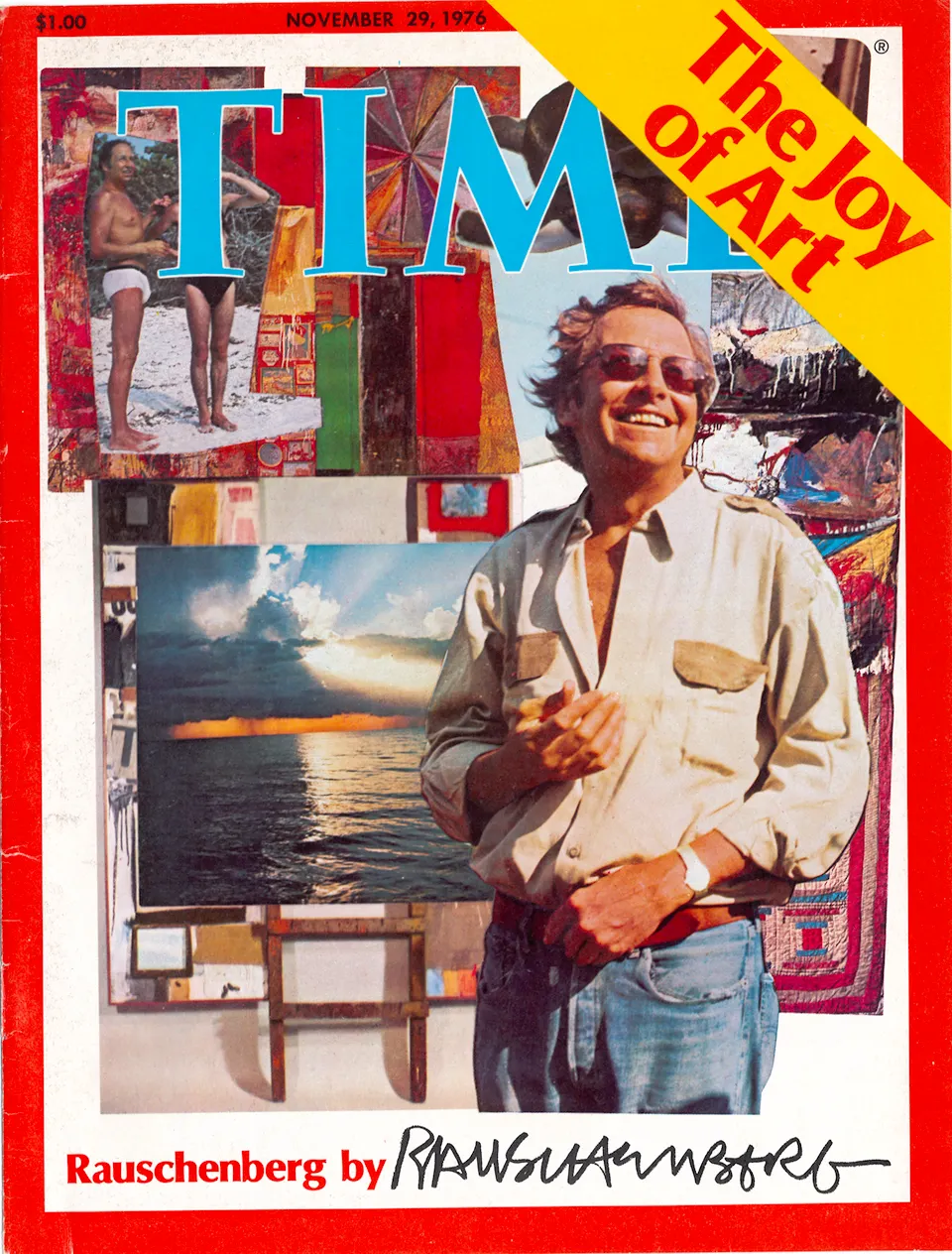 ROBERT RAUSCHENBERG, Cover for TIME Magazine–November 29, 1976