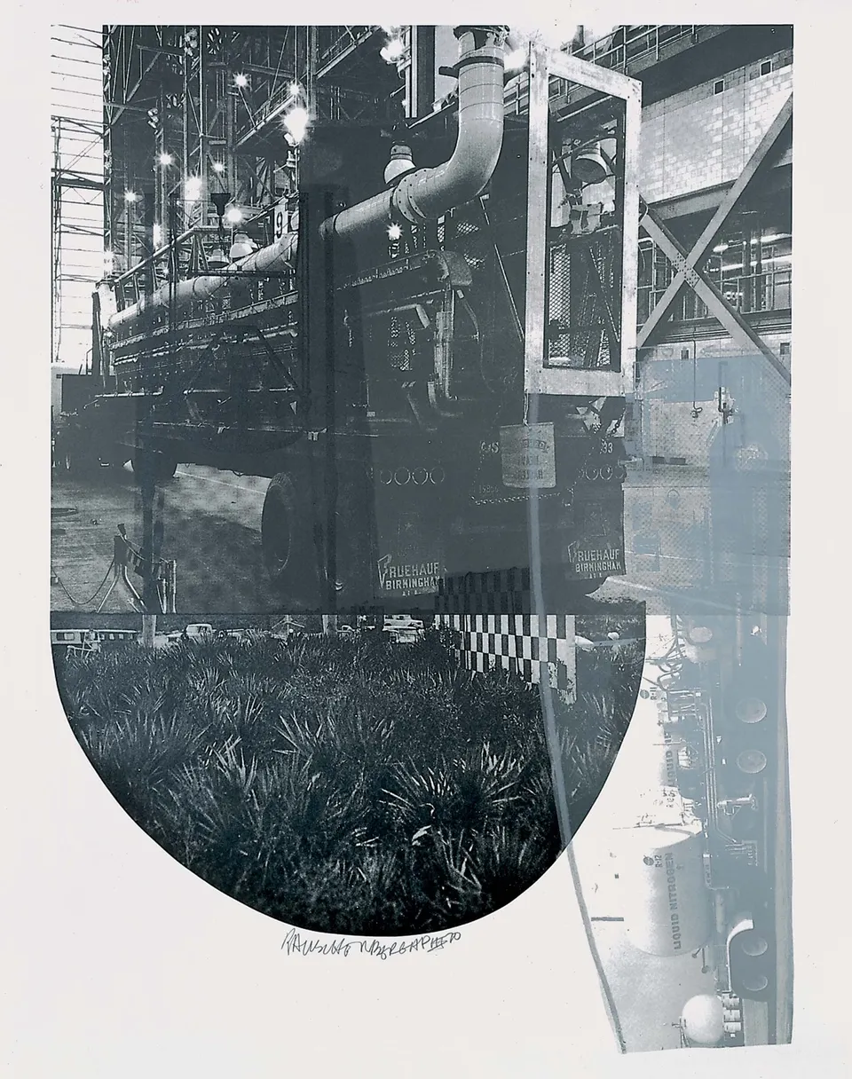 ROBERT RAUSCHENBERG, Tracks (Stoned Moon)