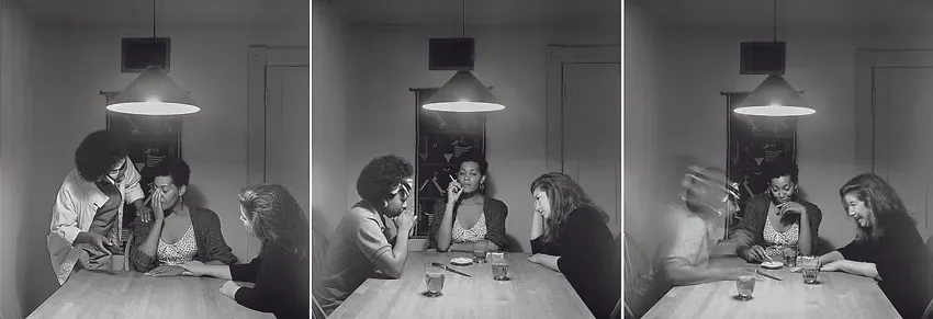Carrie Mae Weems, Kitchen Table Series: Untitled (Woman with friends)