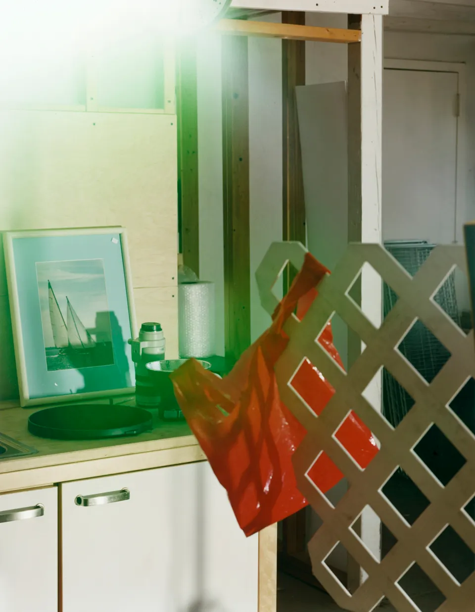 Roe Ethridge, Studio with Red Bag