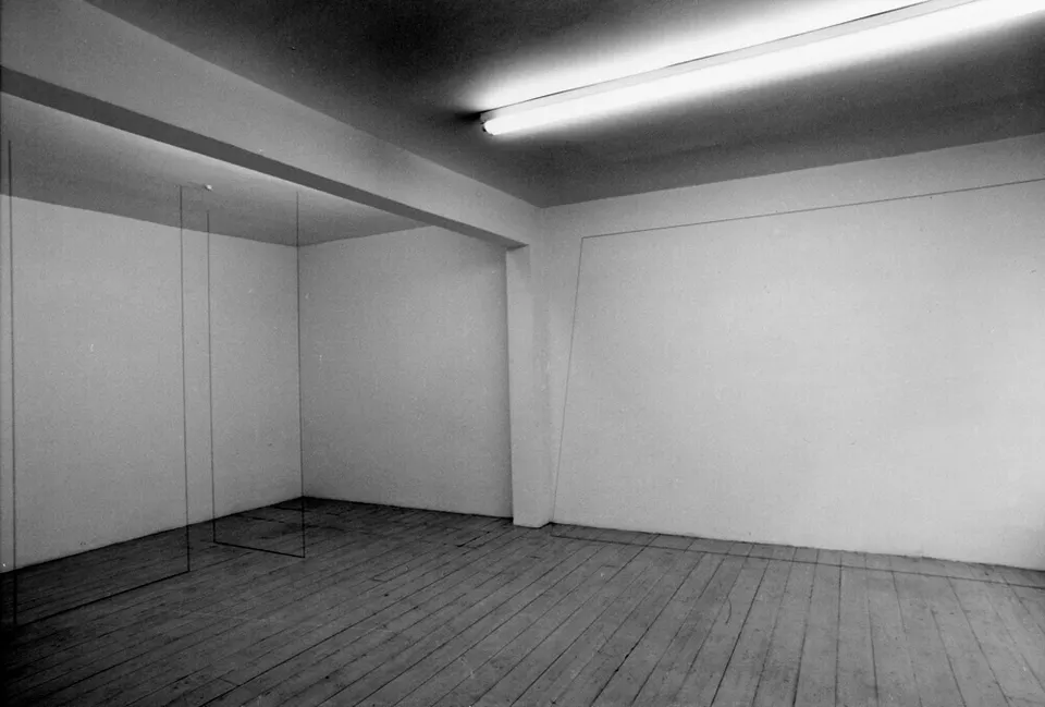 Fred Sandback, Fred Sandback: Constructions and Drawings, installation view, Lisson Gallery