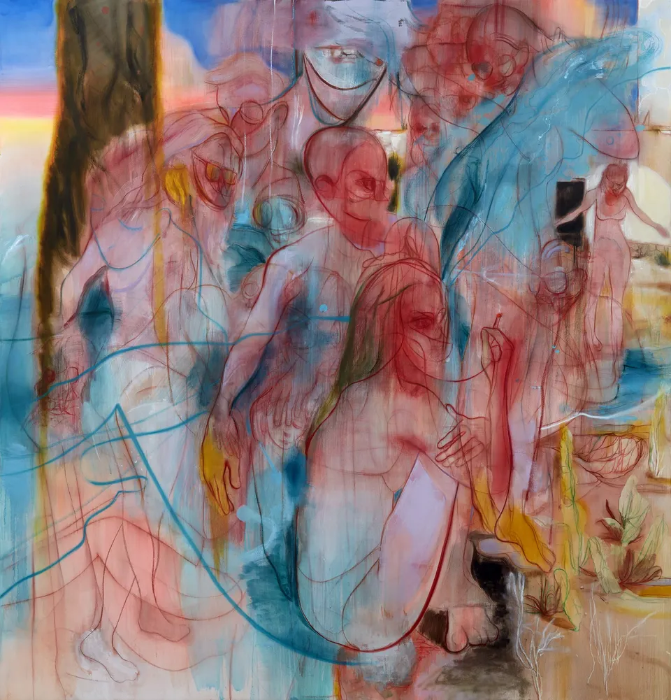 Nigel Cooke, Sunset Bathers