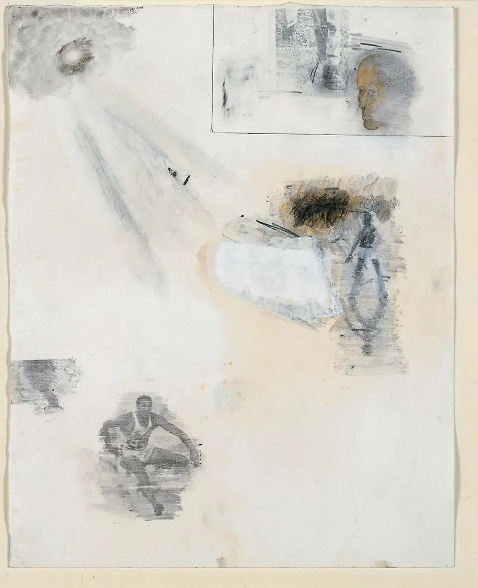 ROBERT RAUSCHENBERG, Canto XV: Circle Seven, Round 3, The Violent Against Nature, from the series Thirty-Four Illustrations for Dante’s Inferno