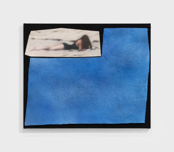 Kim Fisher, Black One Piece With Blue Shape