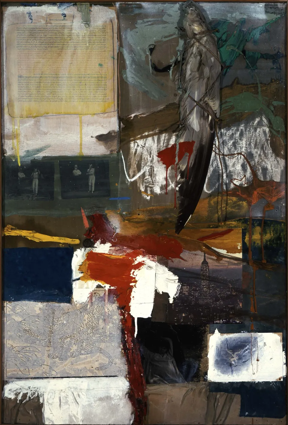 ROBERT RAUSCHENBERG, Painting with Grey Wing