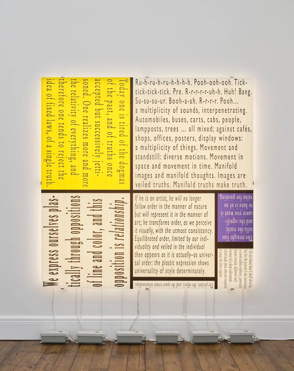 Joseph Kosuth, ‘Mondrian's Work XV’