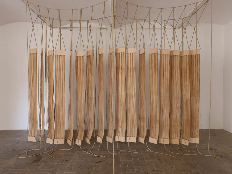 Leonor Antunes, a secluded and pleasant land, in this land i wish to dwell
