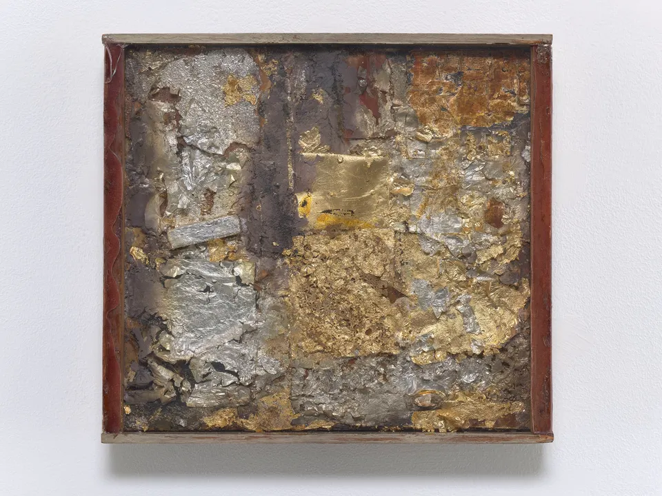 ROBERT RAUSCHENBERG, Untitled (Gold Painting)